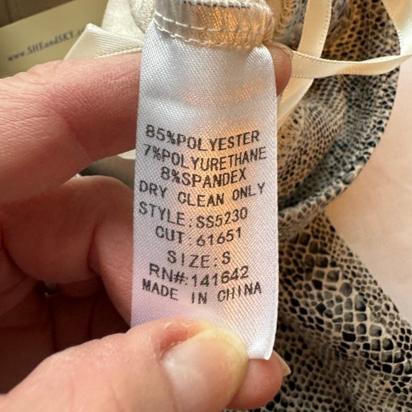 NWT! She + Sky Reptile Print Biker Shorts - Picture 9 of 10